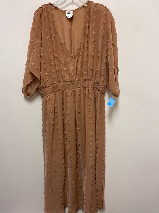 Dress Casual Maxi By Clothes Mentor In Cream, Size: 1x