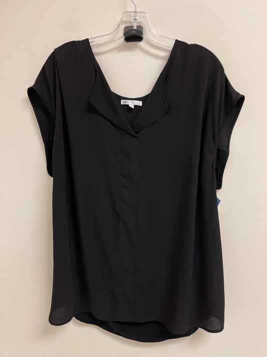 Top Short Sleeve By Dr2 In Black, Size: 2x