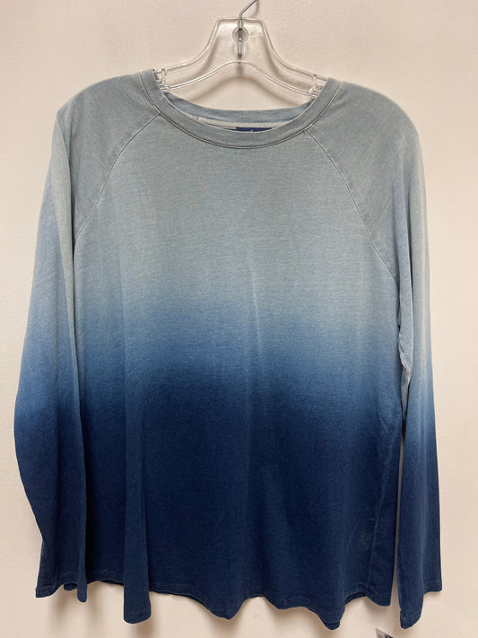 Top Long Sleeve By Pure Jill In Blue, Size: Mp