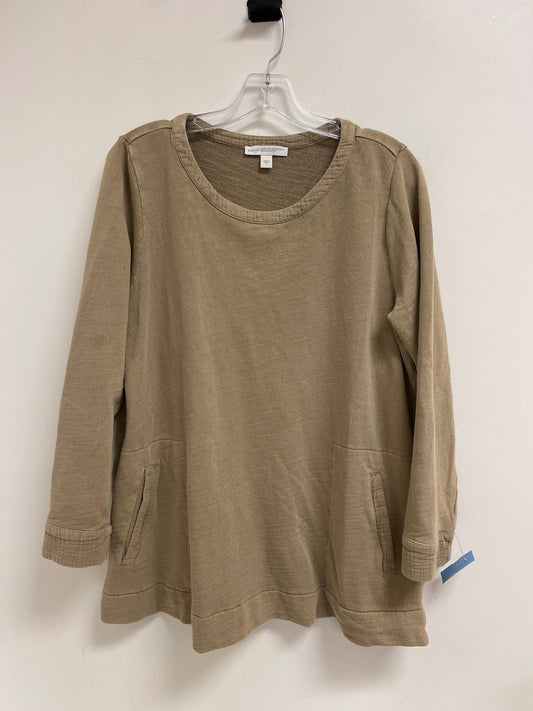 Top Long Sleeve By Pure Jill In Tan, Size: L