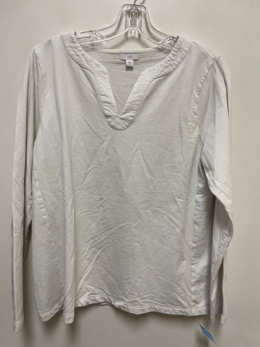 Top Long Sleeve By J. Jill In White, Size: M