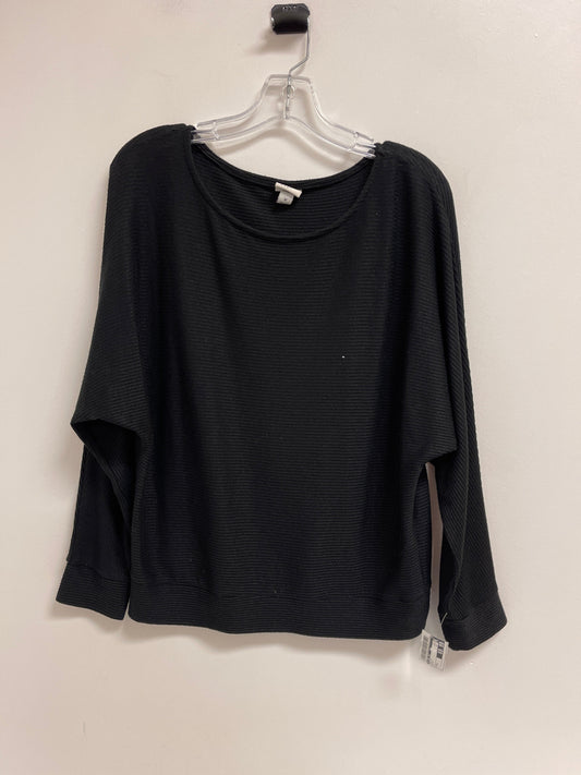 Top Long Sleeve By A New Day In Black, Size: M