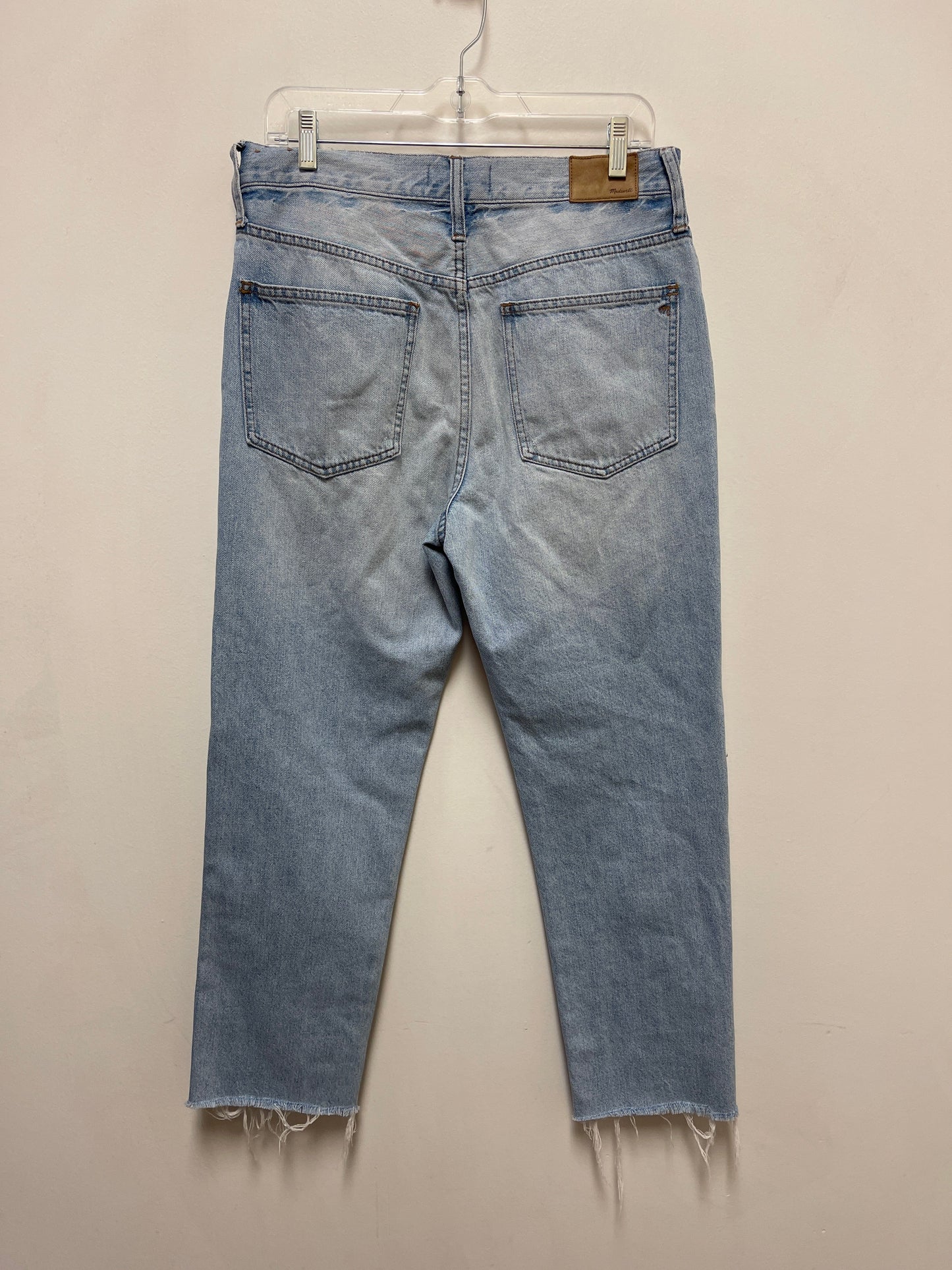 Jeans Straight By Madewell In Blue Denim, Size: 8