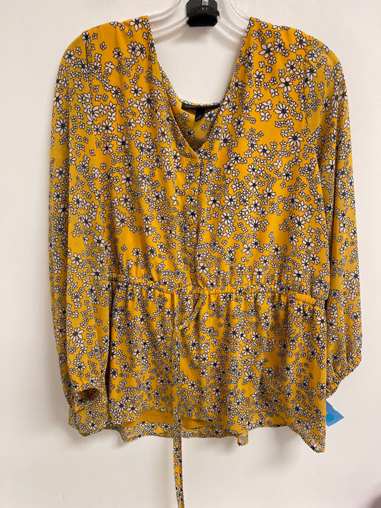 Top Long Sleeve By Lane Bryant In Yellow, Size: 1x