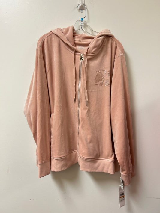 Sweatshirt Hoodie By Calvin Klein In Pink, Size: 3x