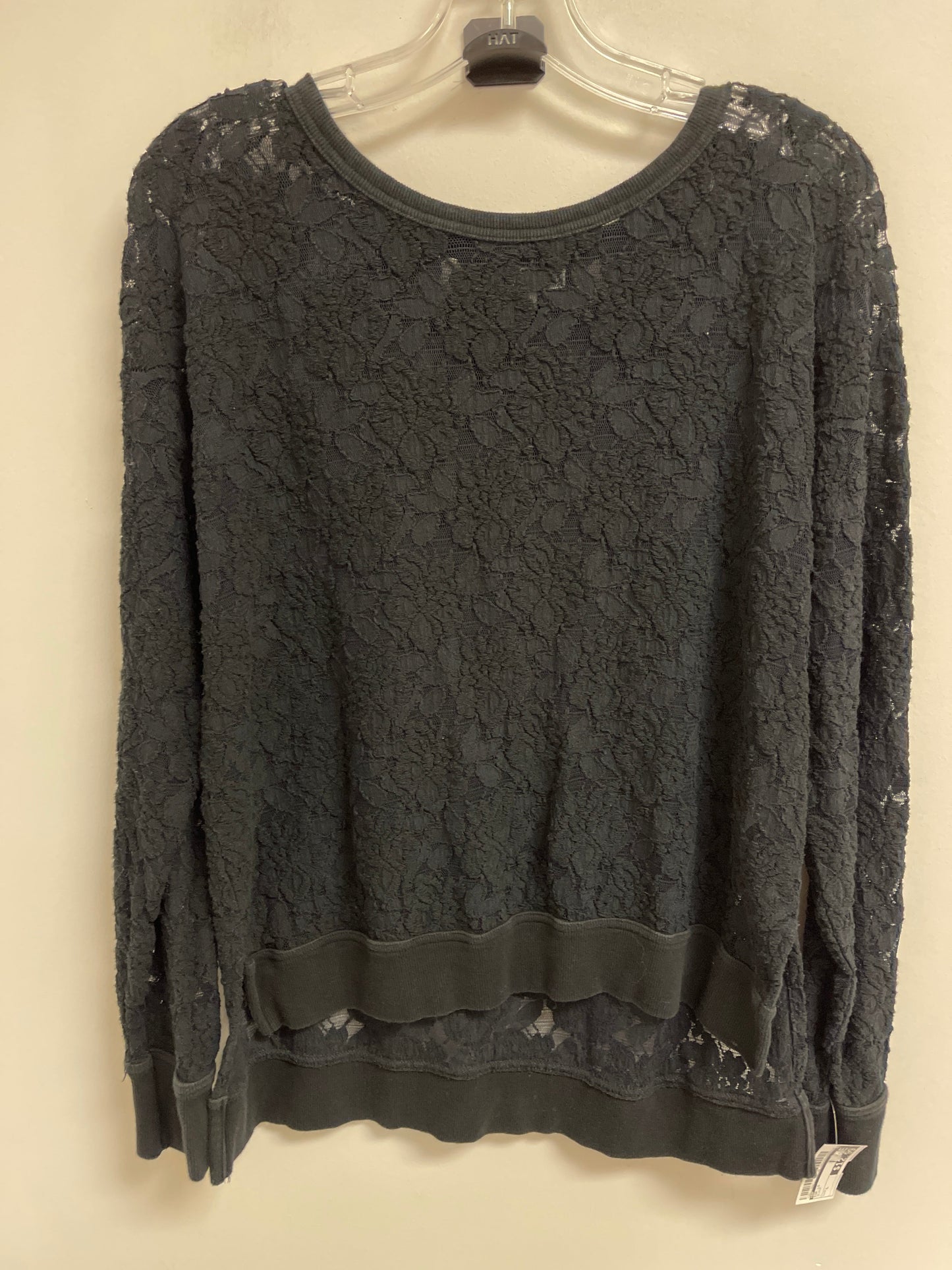 Top Long Sleeve By Bp In Black, Size: L