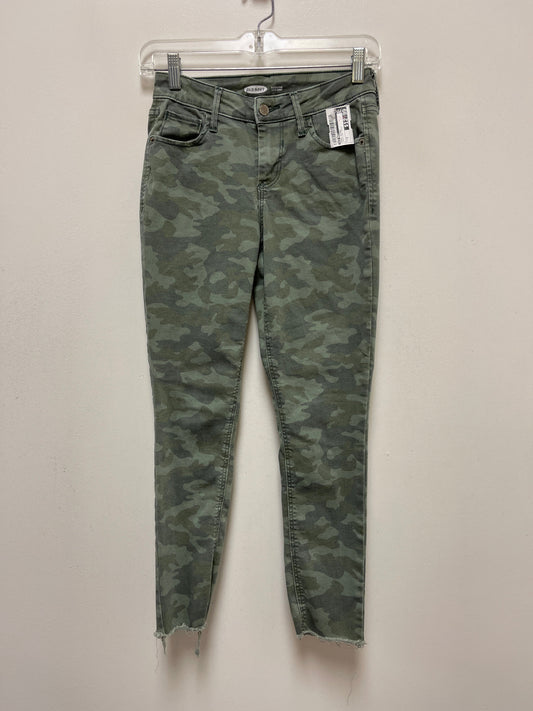 Camouflage Print Jeans Skinny Old Navy, Size 0