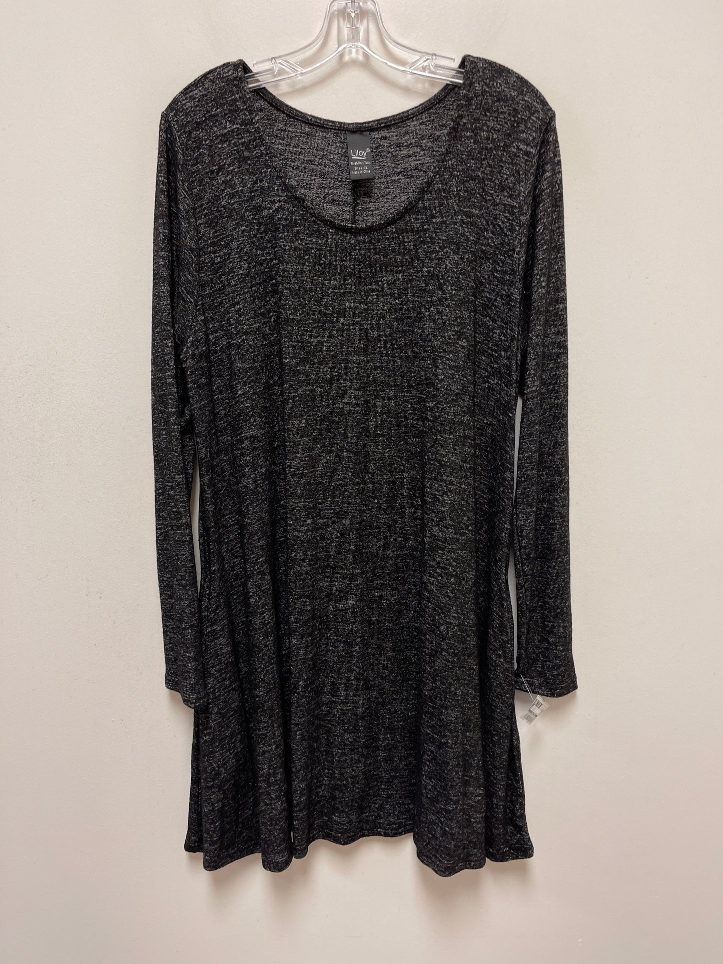 Black Tunic Long Sleeve Clothes Mentor, Size L