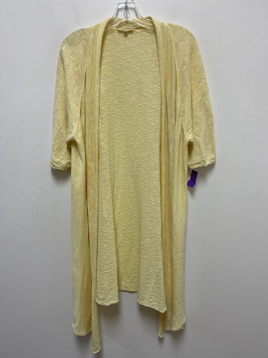 Yellow Sweater Cardigan Eileen Fisher, Size Xl