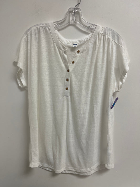 White Top Short Sleeve Old Navy, Size L