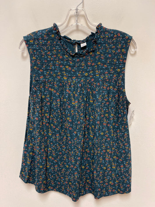 Blue Top Sleeveless Old Navy, Size L