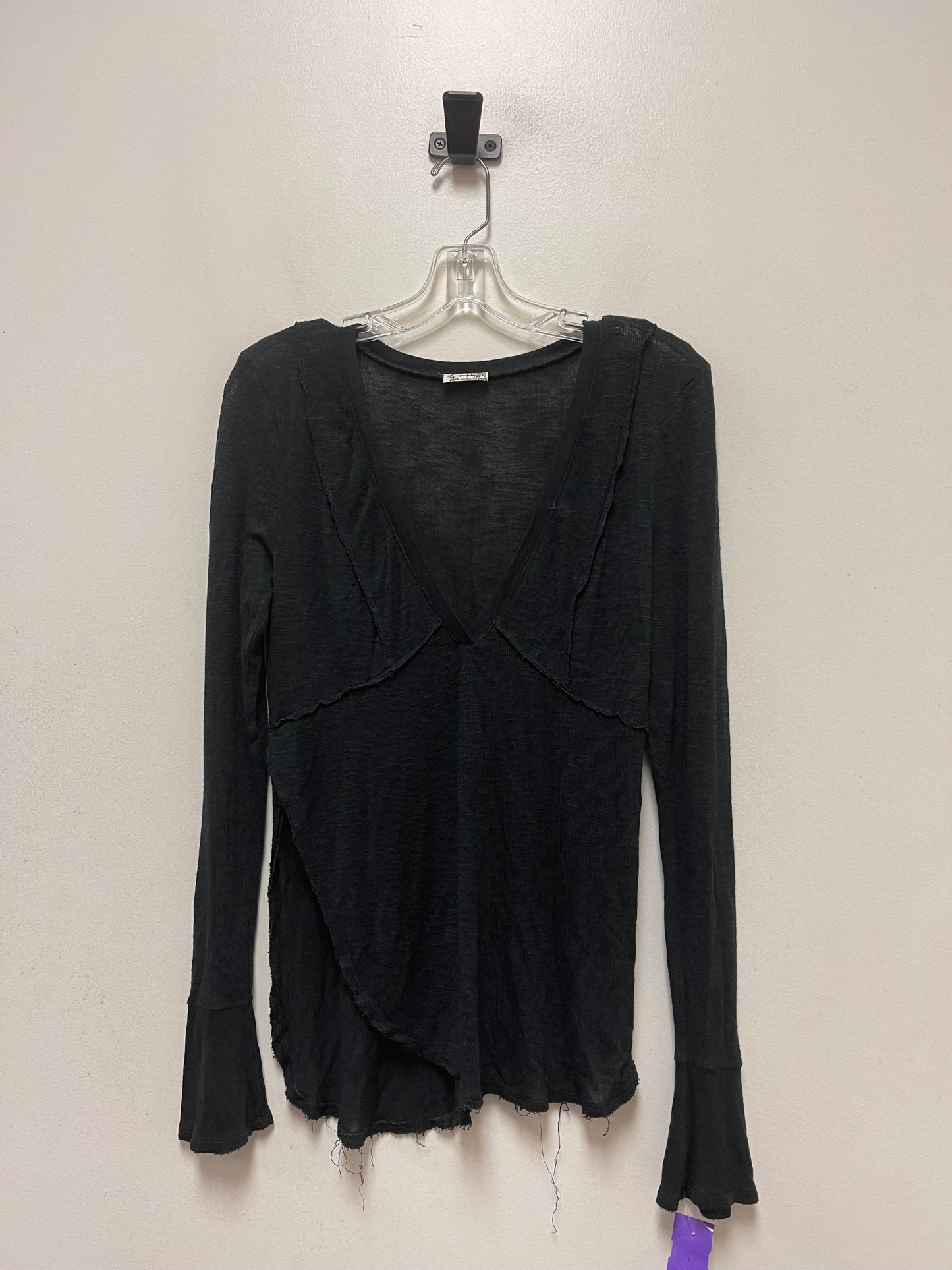 Black Top Long Sleeve Free People, Size M