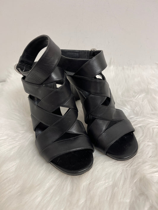 Black Shoes Heels Block Michael By Michael Kors, Size 8