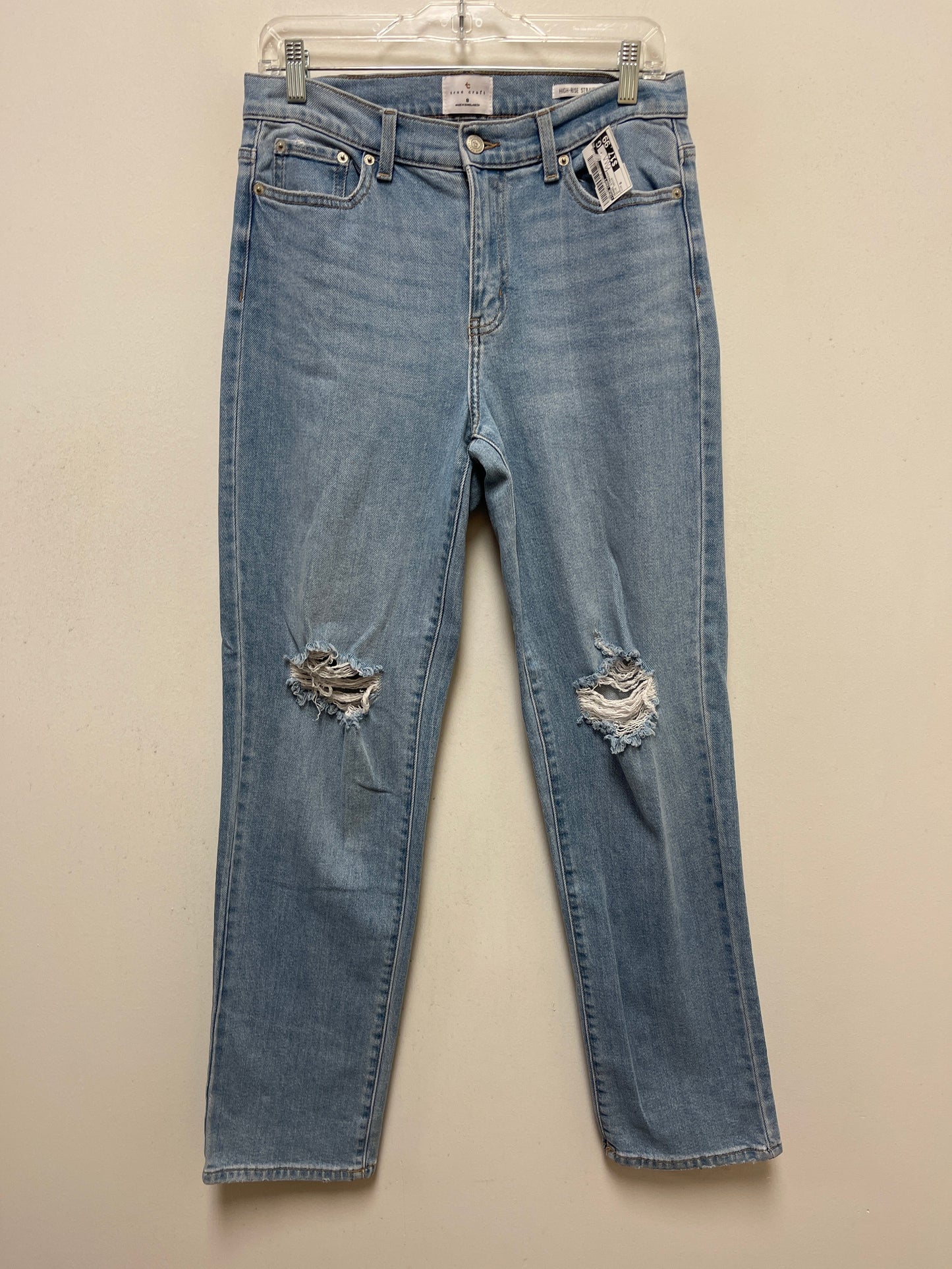 Blue Denim Jeans Straight True Craft, Size 8