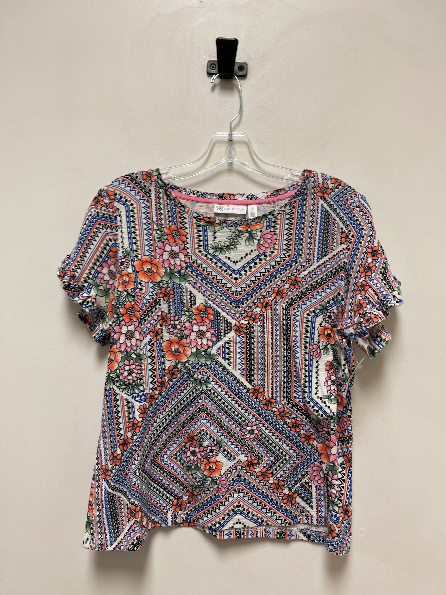 Multi-colored Top Short Sleeve Rafaella, Size M