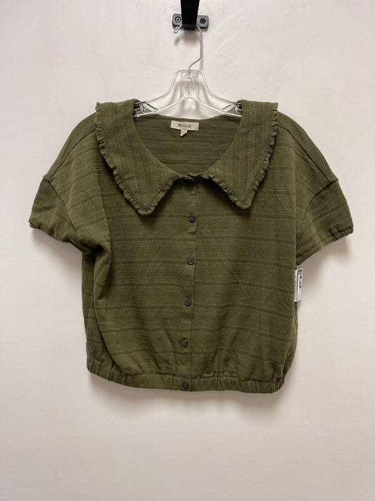 Green Top Short Sleeve Madewell, Size S