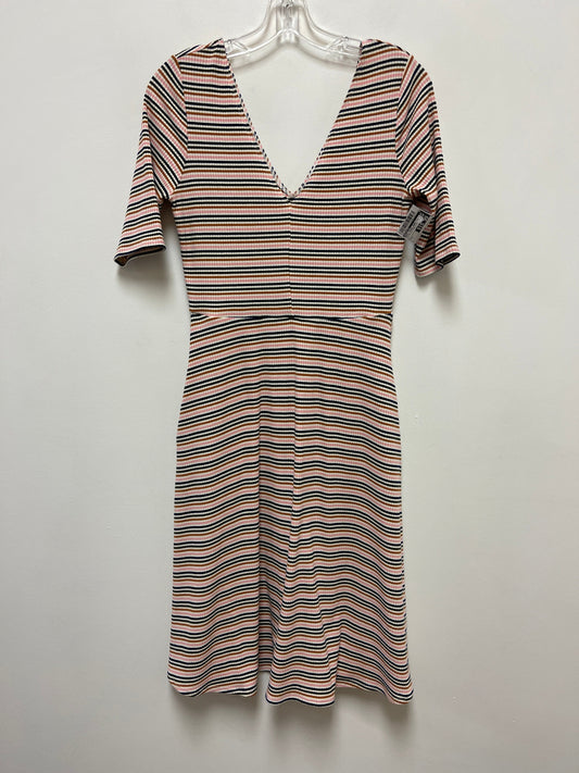 Striped Pattern Dress Casual Midi Socialite, Size S