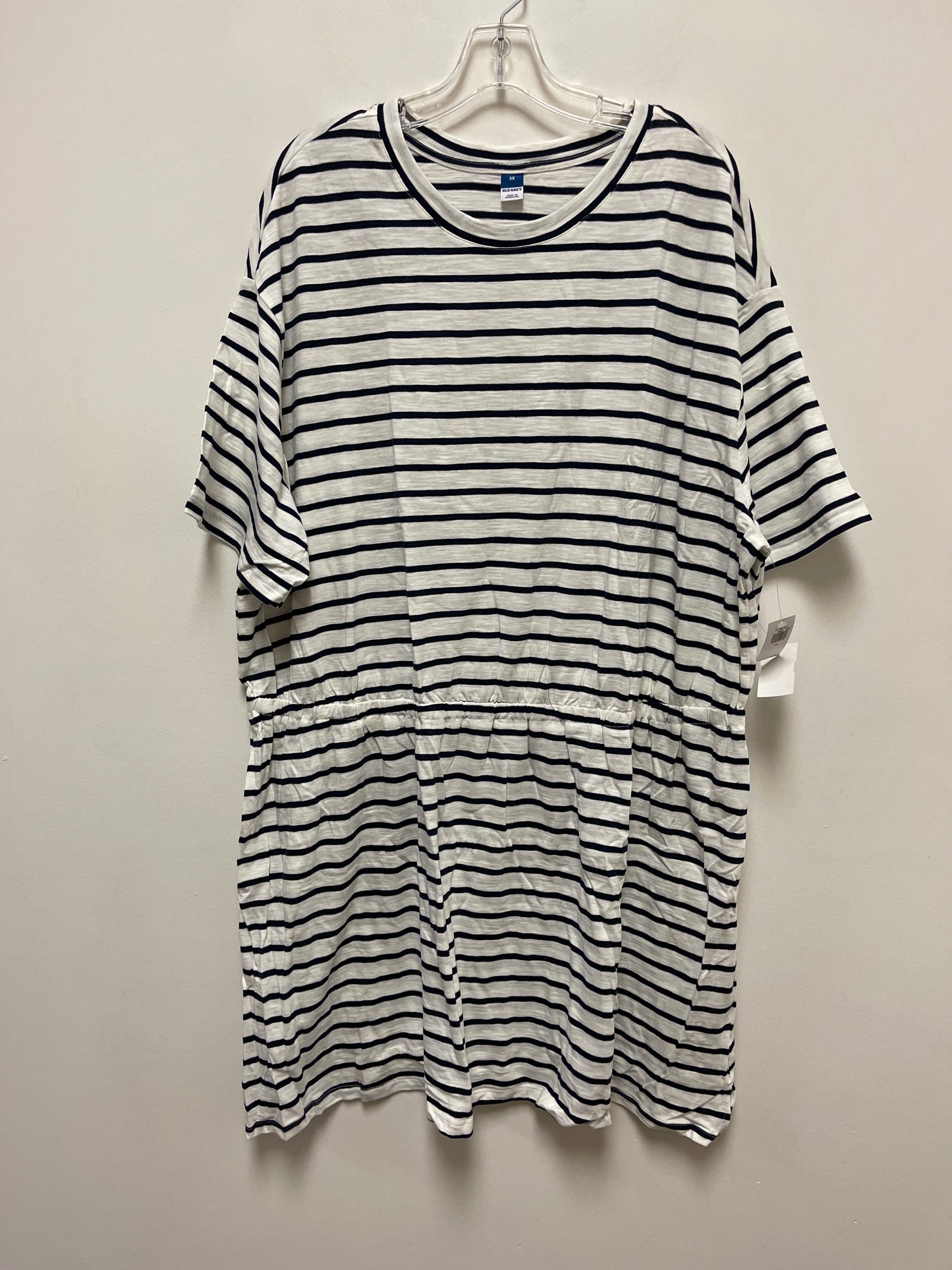 Striped Pattern Dress Casual Midi Old Navy, Size 3x