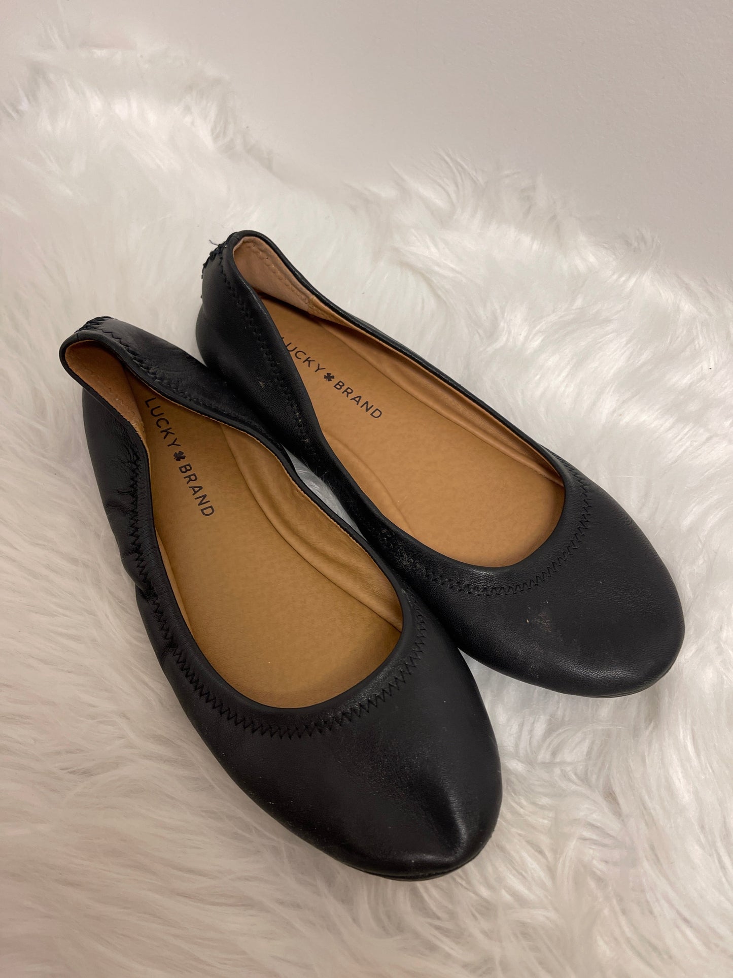 Black Shoes Flats Lucky Brand, Size 8.5