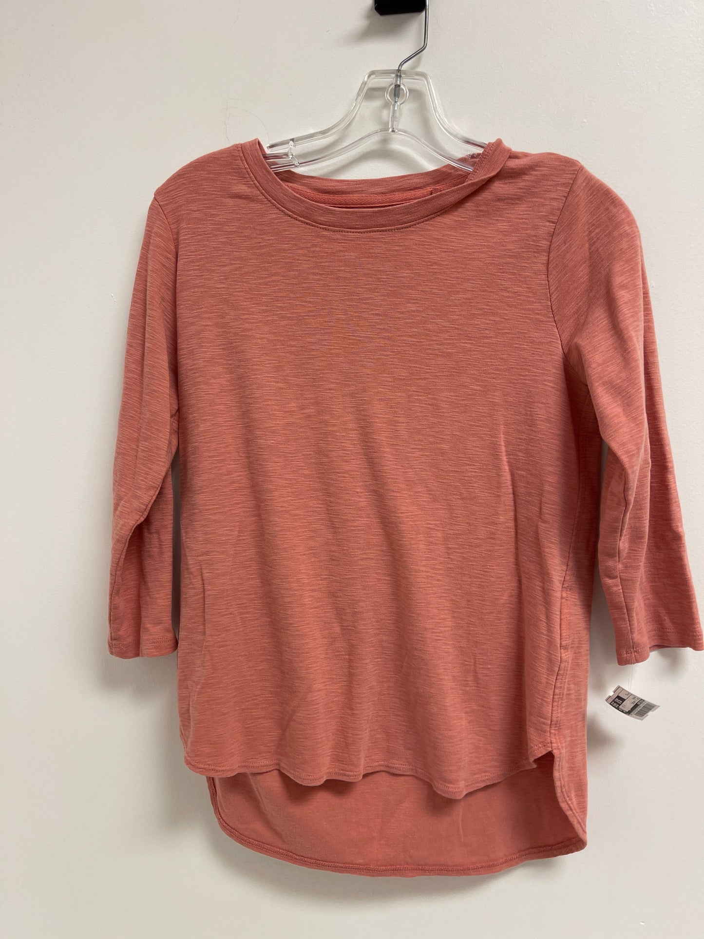 Orange Top Long Sleeve Basic Kirkland, Size S