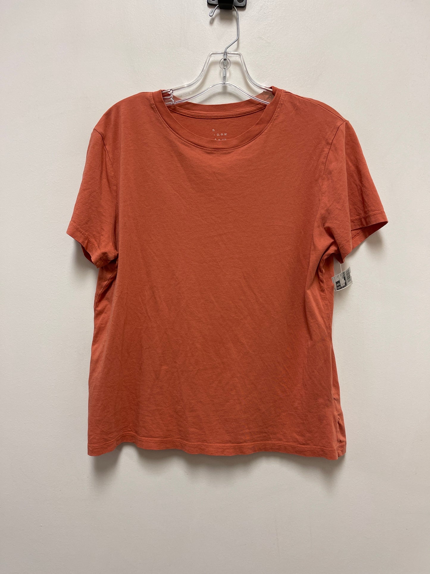 Orange Top Short Sleeve Basic A New Day, Size L