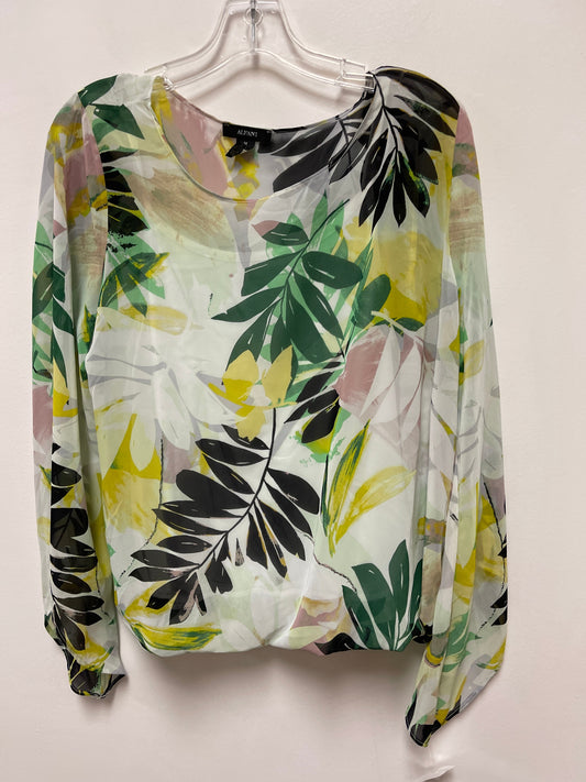 Multi-colored Blouse Long Sleeve Alfani, Size M