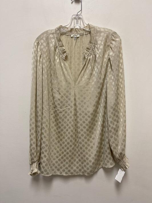 Cream Top Long Sleeve Max Studio, Size Xl