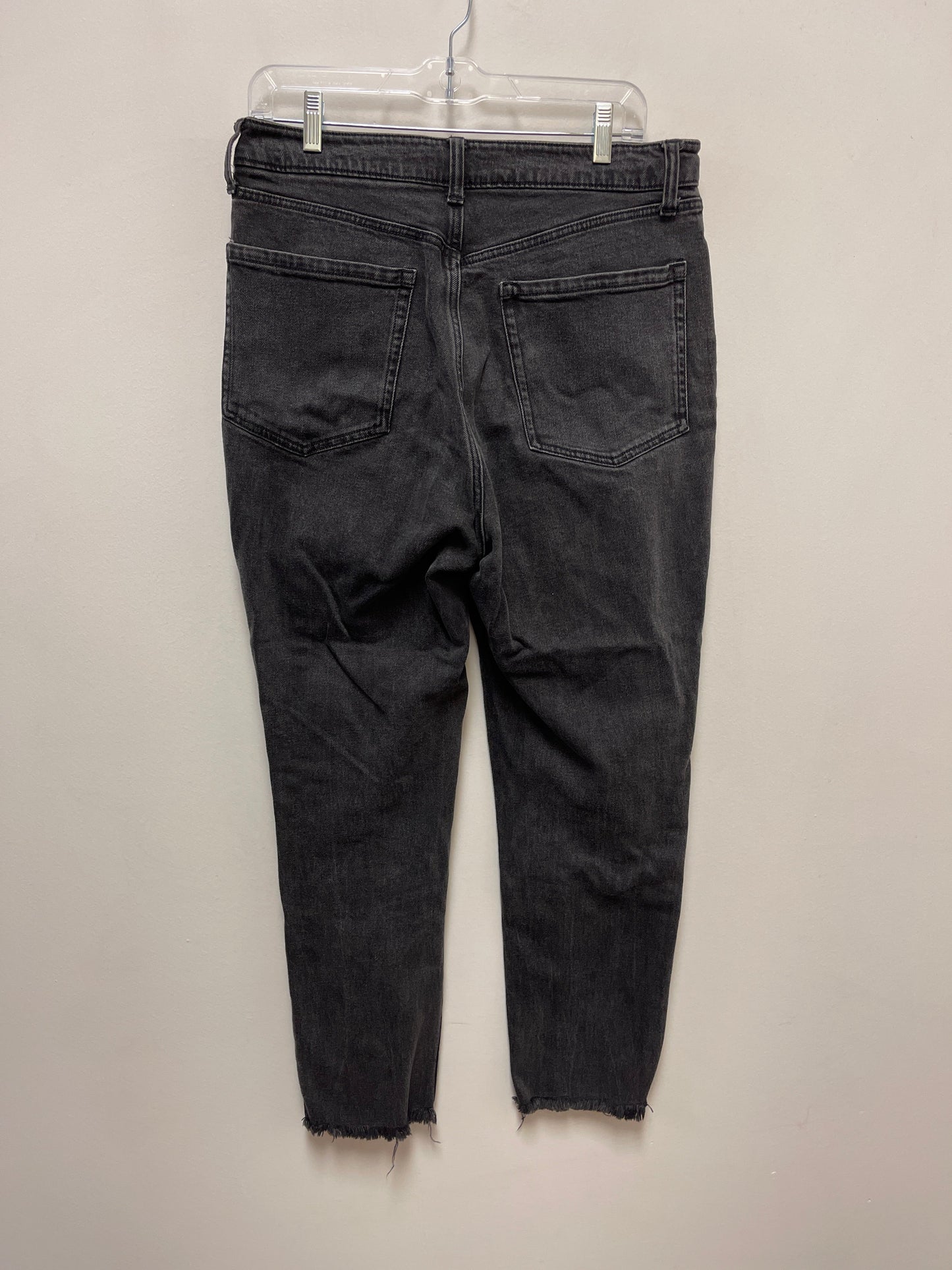 Jeans Straight By Old Navy In Black Denim, Size: 12