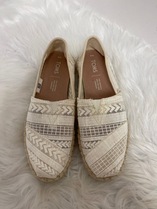 Shoes Flats By Toms In Cream, Size: 6