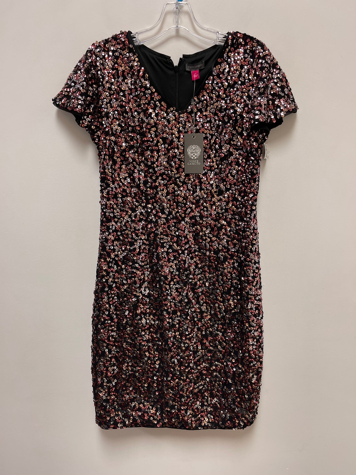 Dress Casual Short By Vince Camuto In Black & Pink, Size: S