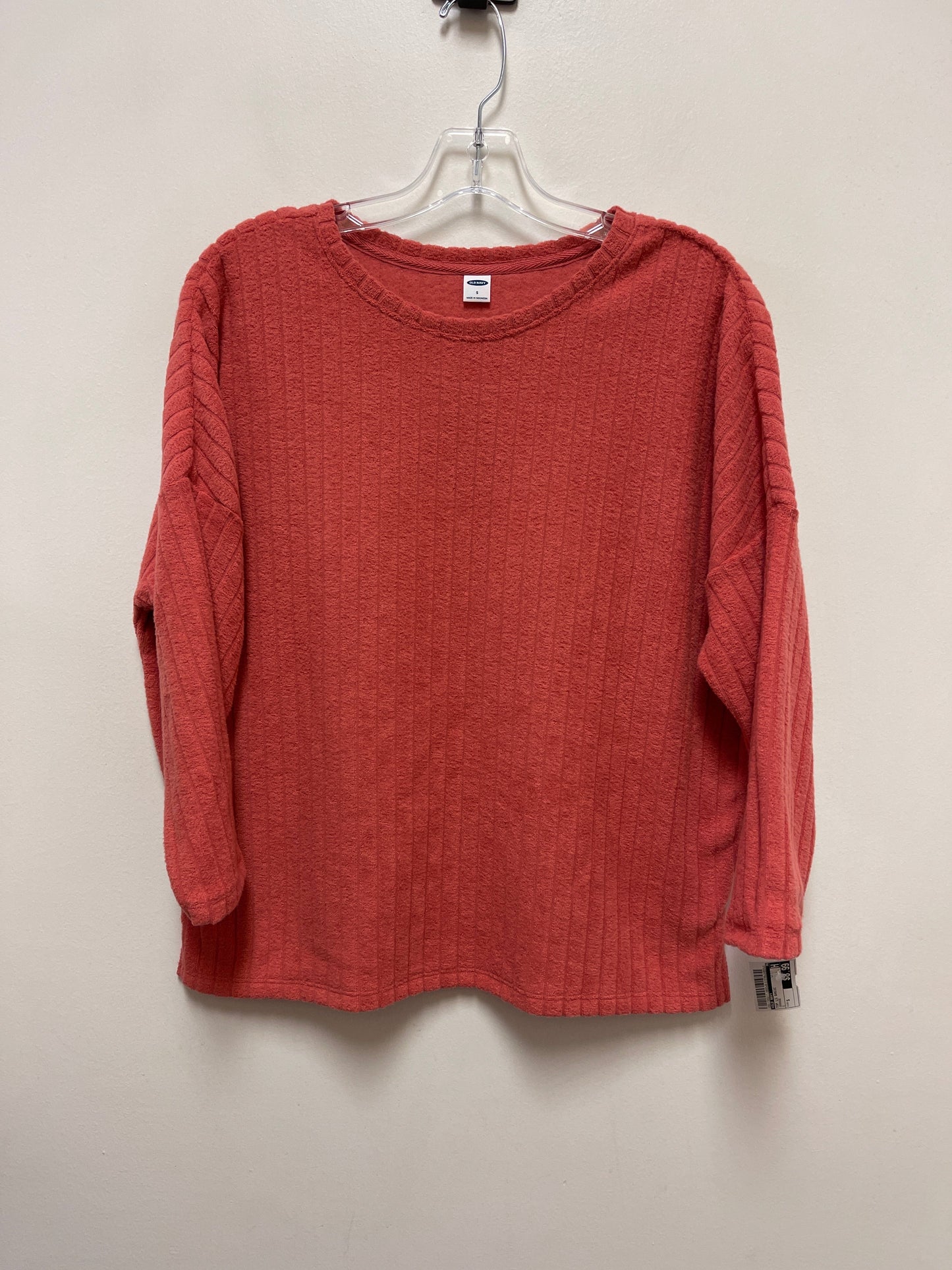 Top Long Sleeve Basic By Old Navy In Orange, Size: S