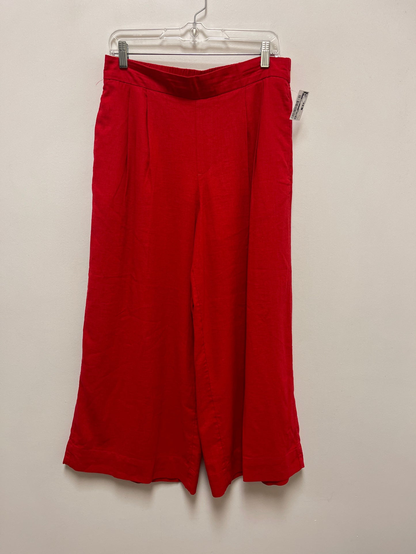 Pants Linen By A New Day In Red, Size: M