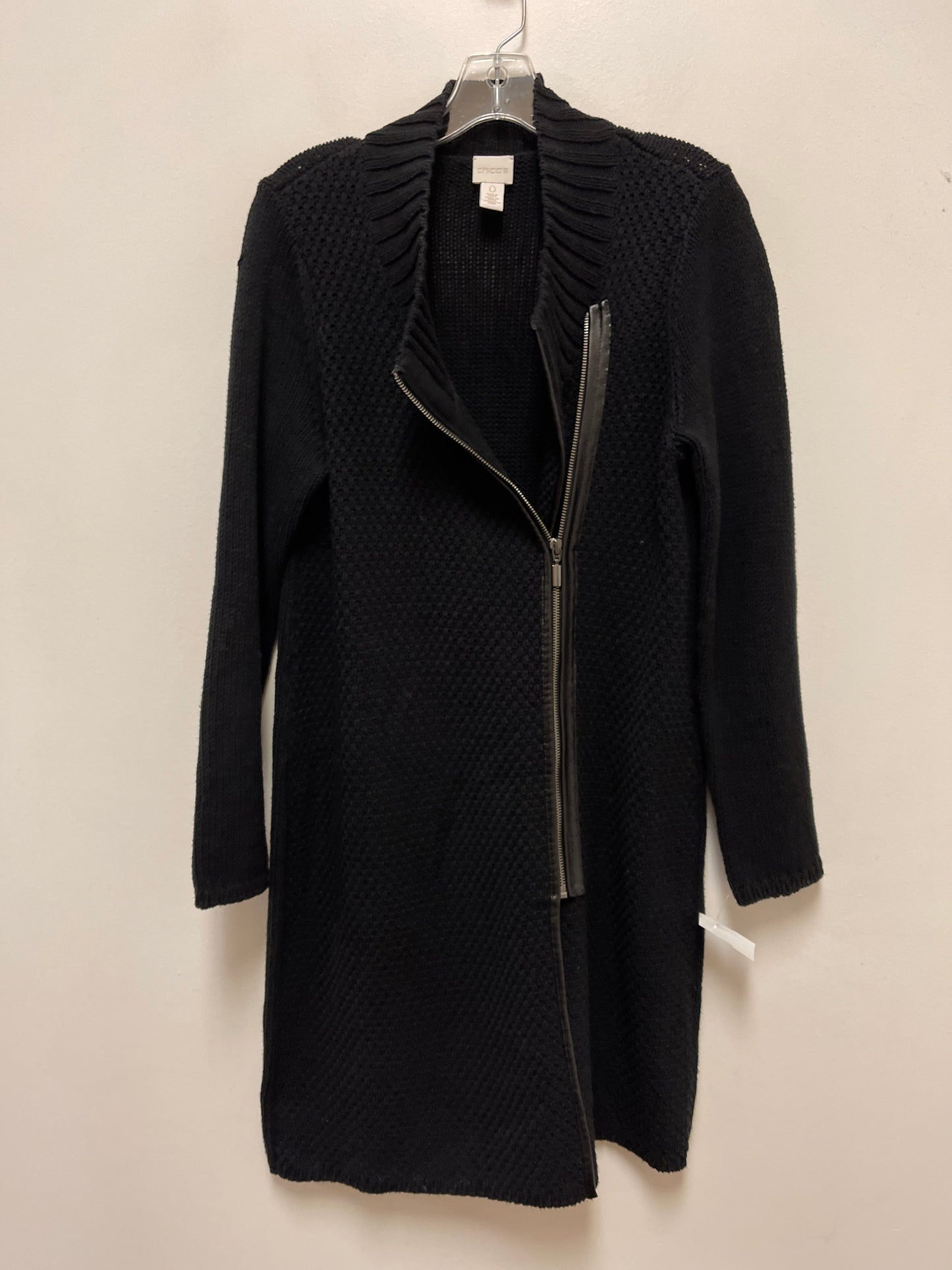 Sweater Cardigan By Chicos In Black, Size: S