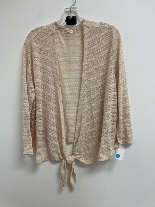 Sweater Cardigan By Faded Glory In Cream, Size: 2x