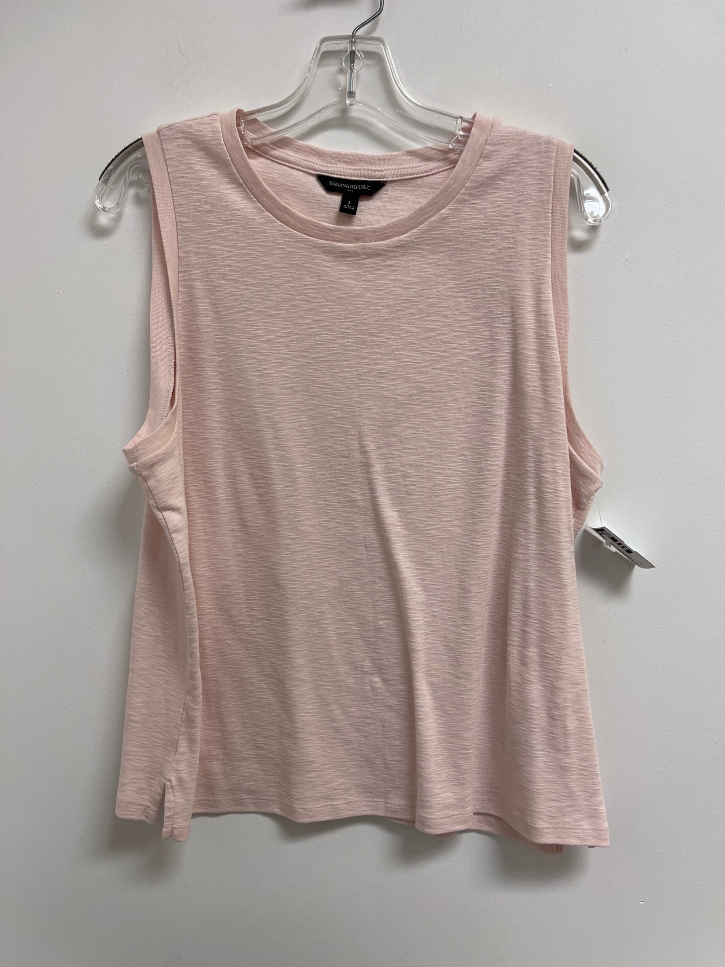 Top Sleeveless By Banana Republic In Pink, Size: L