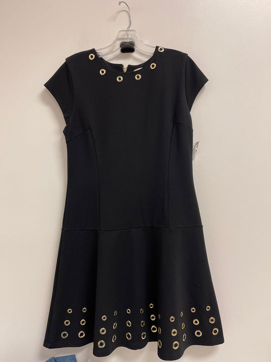 Dress Casual Short By Michael By Michael Kors In Black & Gold, Size: L