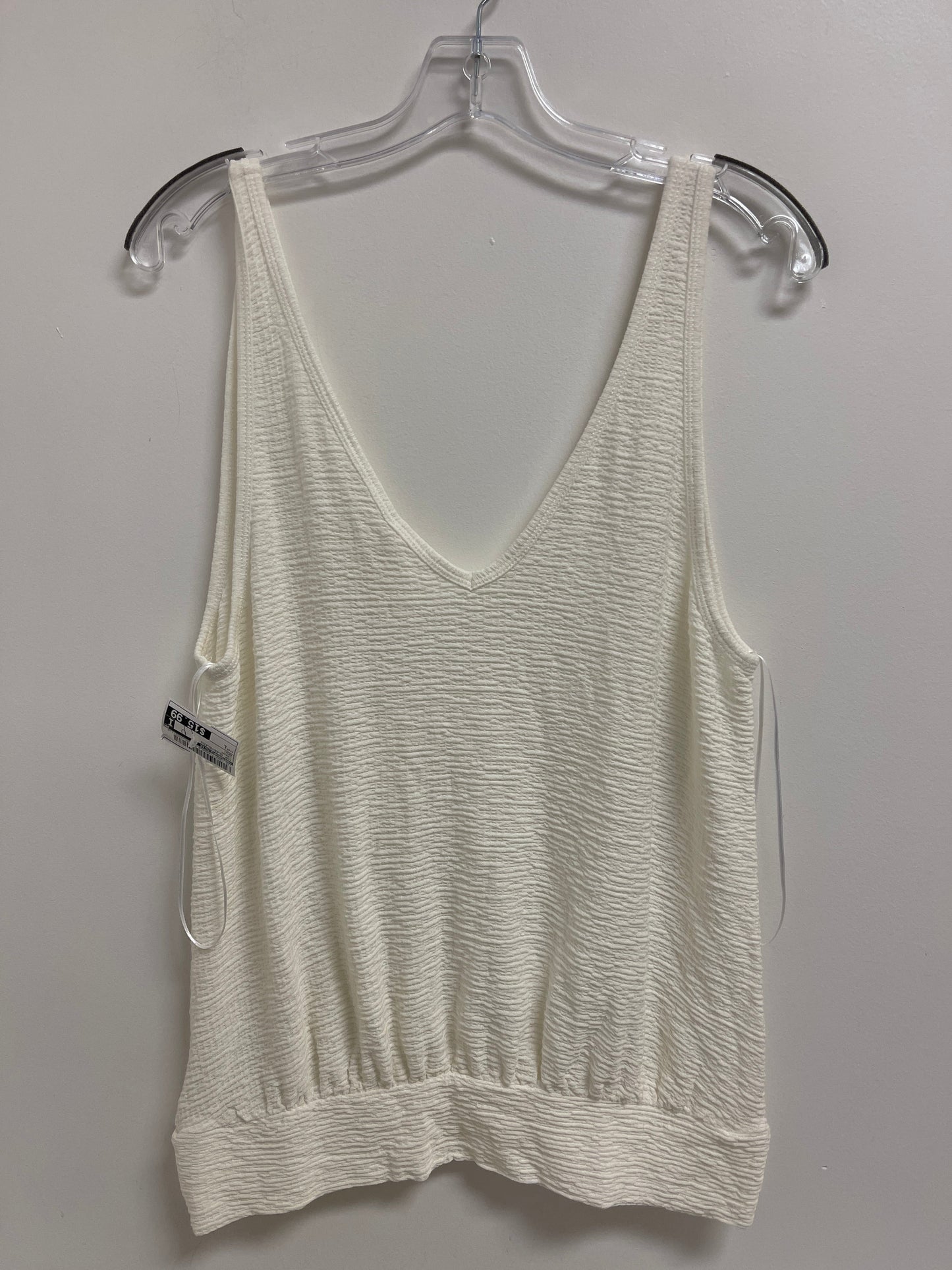 Top Sleeveless By Anthropologie In Cream, Size: L