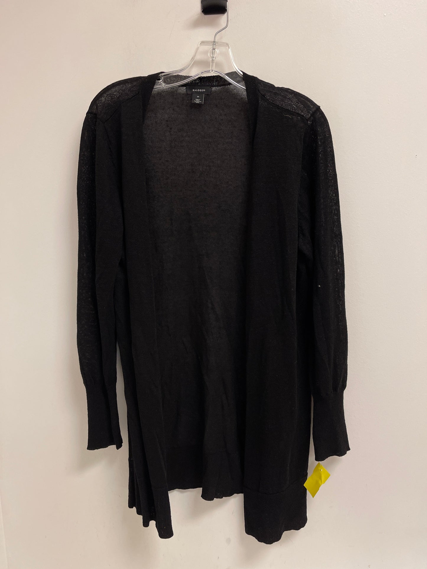 Sweater Cardigan By Halogen In Black, Size: M