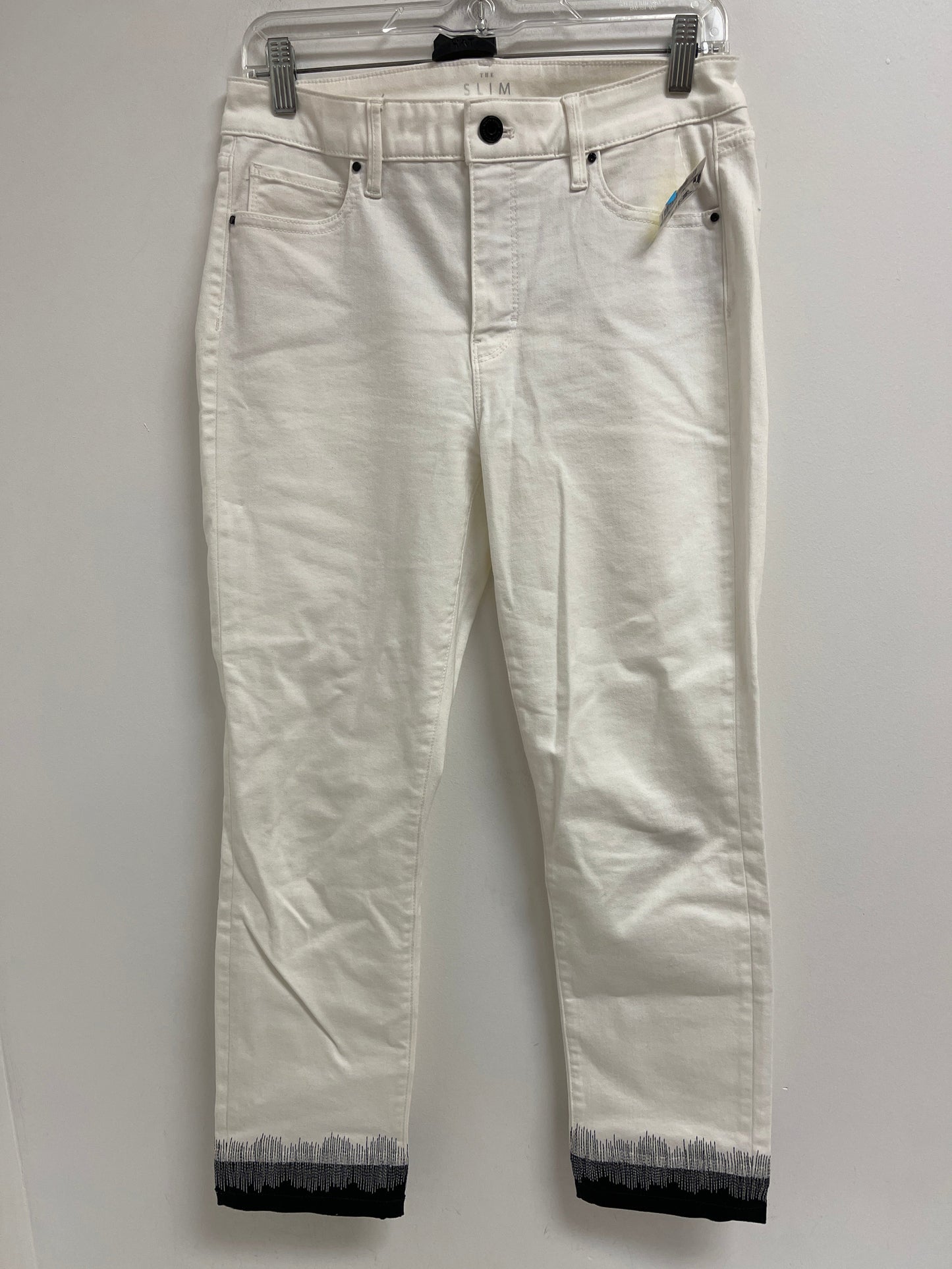 Jeans Cropped By White House Black Market In White, Size: 4