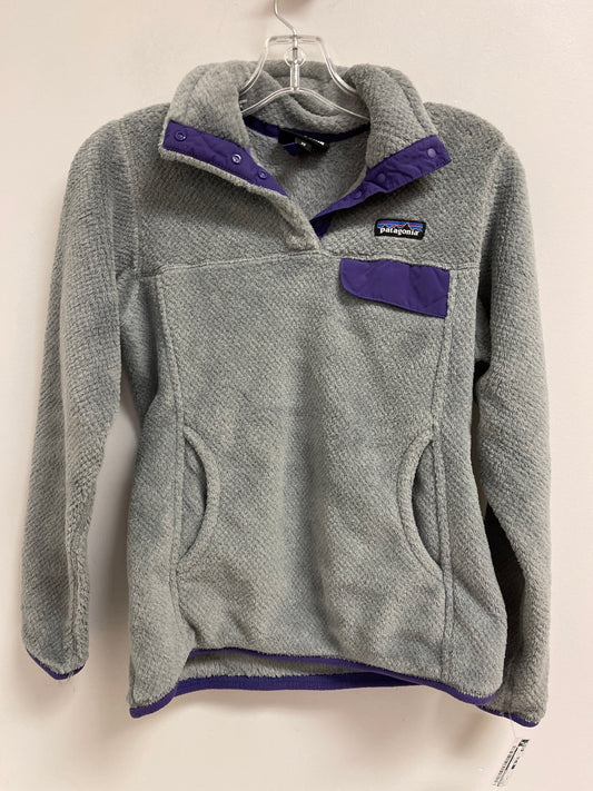 Jacket Fleece By Patagonia In Grey, Size: Xs