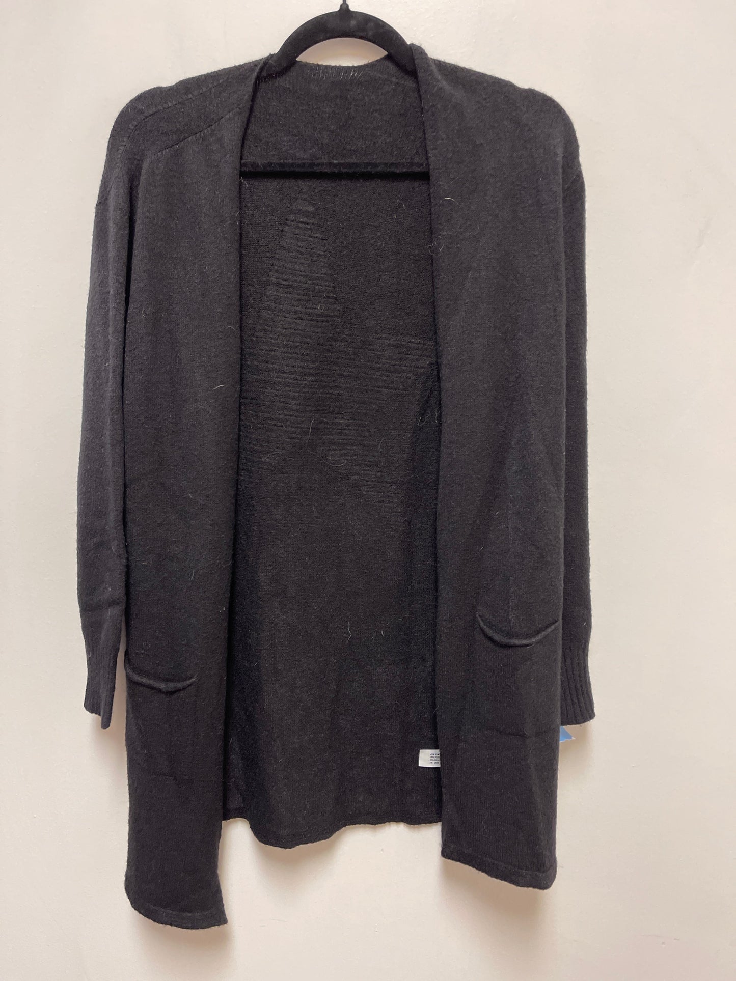 Sweater Cardigan By Clothes Mentor In Black, Size: M