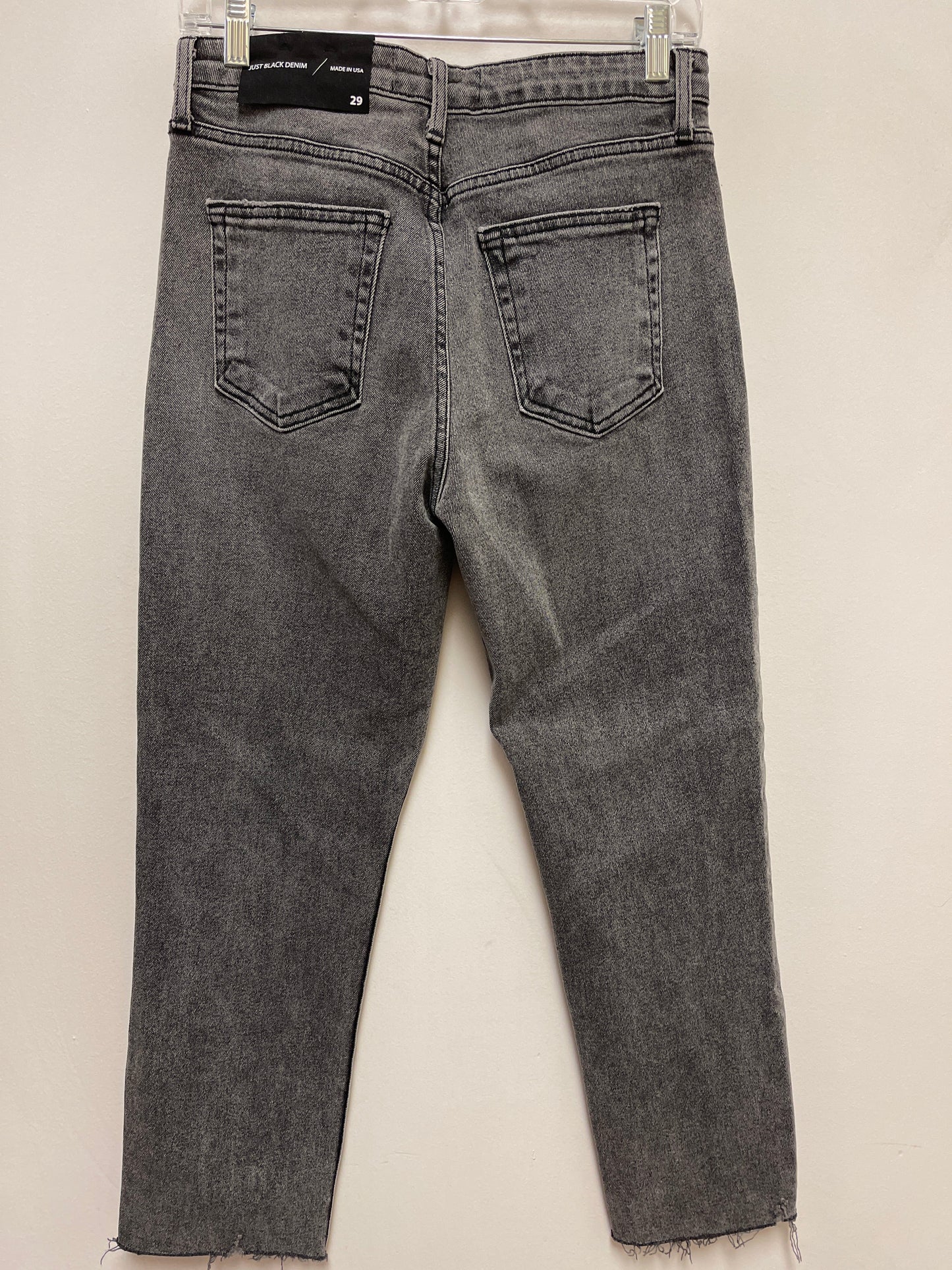 Jeans Straight By Just Black In Black Denim, Size: 8