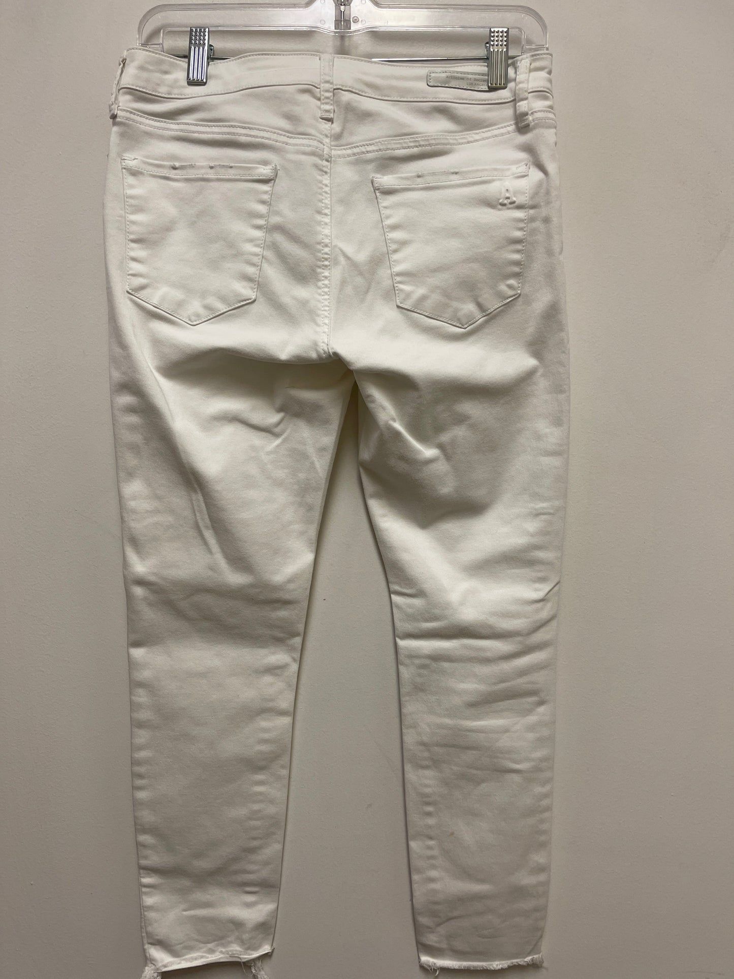 Jeans Skinny By Articles Of Society In White Denim, Size: 4