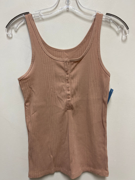 Top Sleeveless By A New Day In Tan, Size: Xs