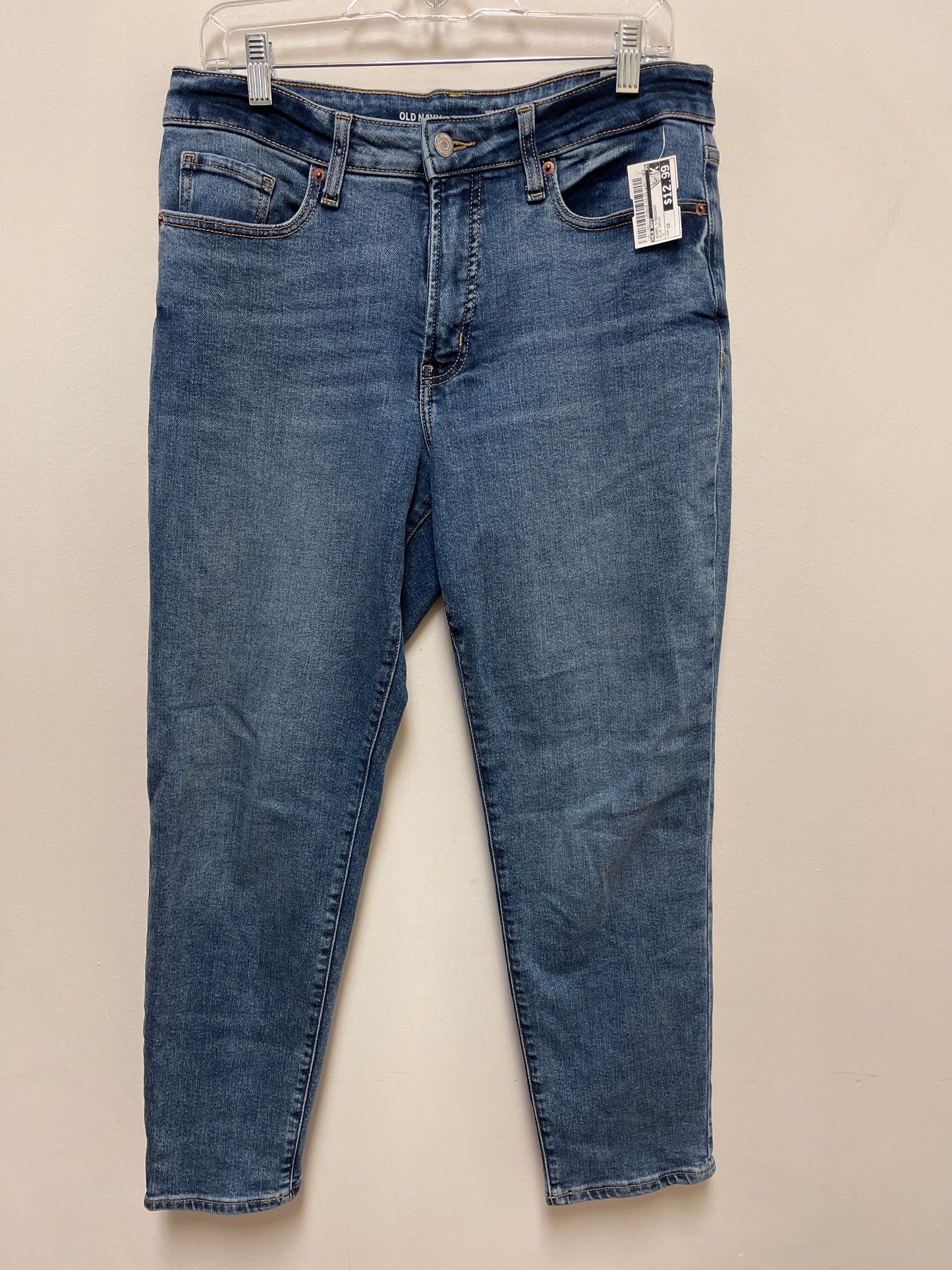 Jeans Straight By Old Navy In Blue Denim, Size: 10