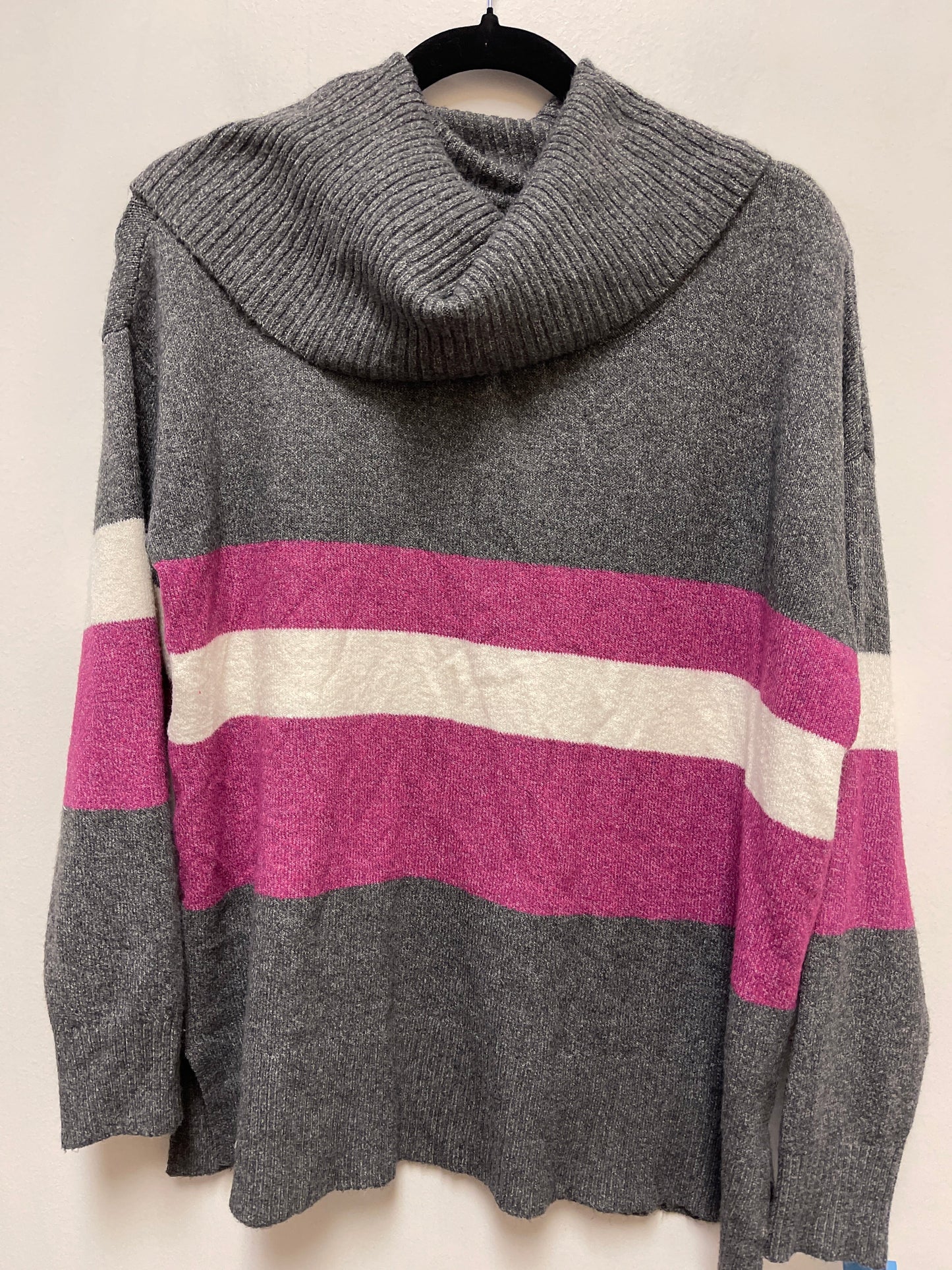 Sweater By Rachel Zoe In Grey & Purple, Size: M