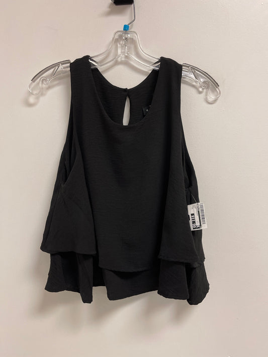 Top Sleeveless By Ariella In Black, Size: M