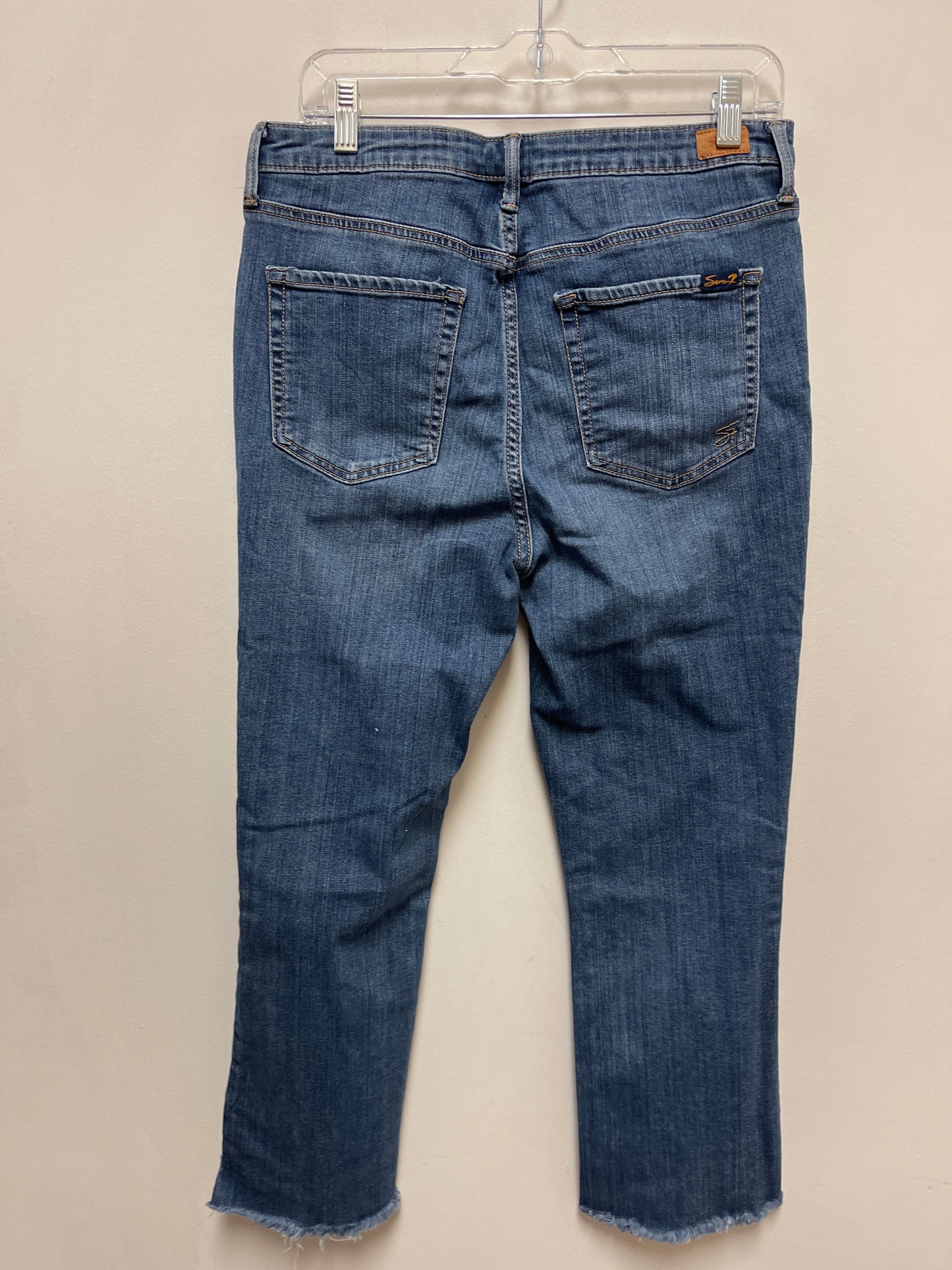 Jeans Straight By Seven 7 In Blue Denim, Size: 10