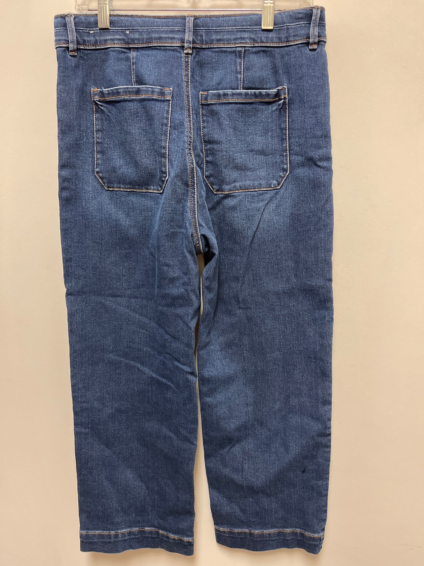 Jeans Wide Leg By Ann Taylor In Blue Denim, Size: 8p