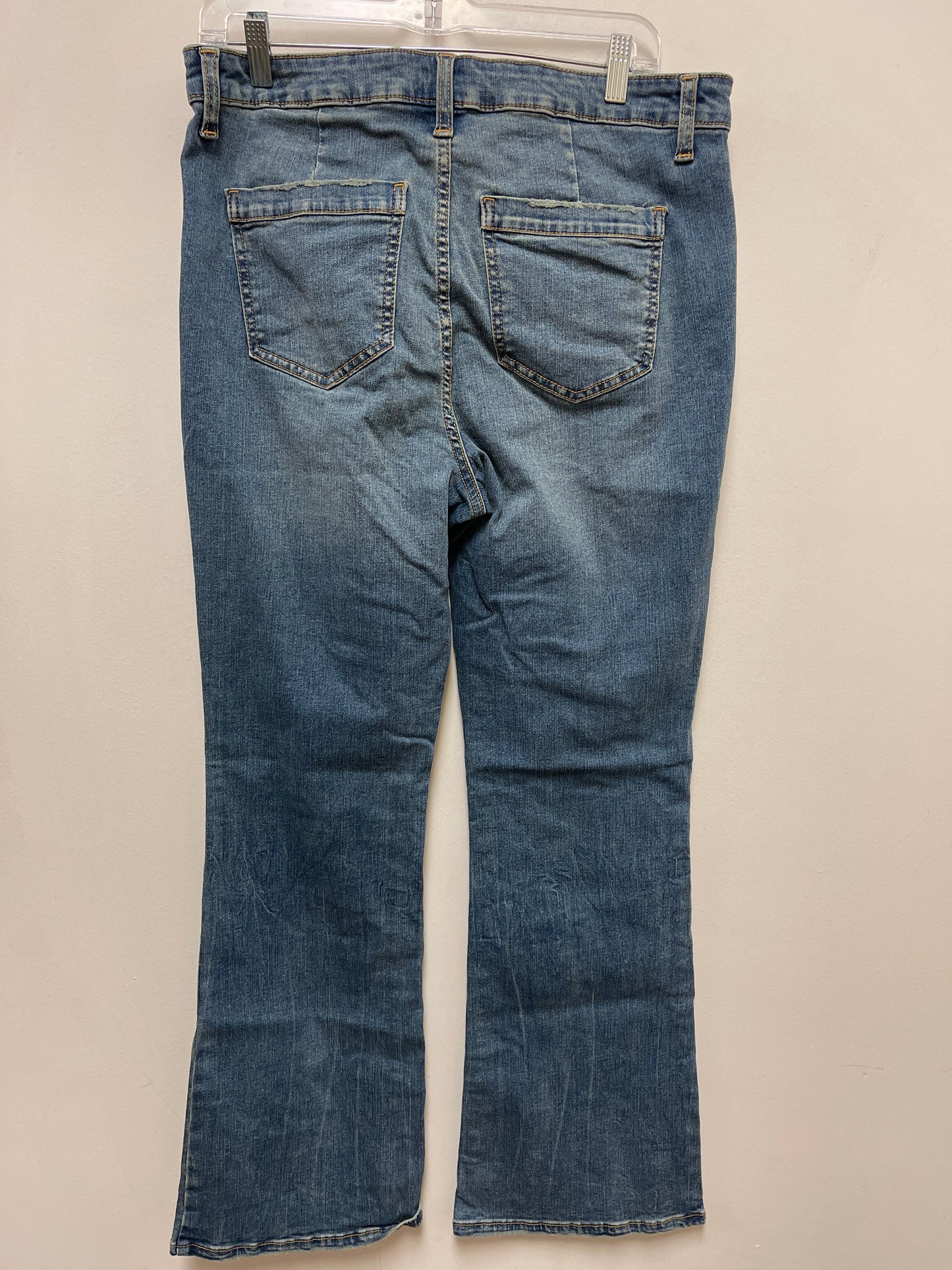 Jeans Flared By Time And Tru In Blue Denim, Size: 12